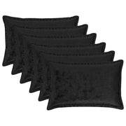 Federa 6 pcs HOUTEN Nero 50 x 75 cm Flanella 919972