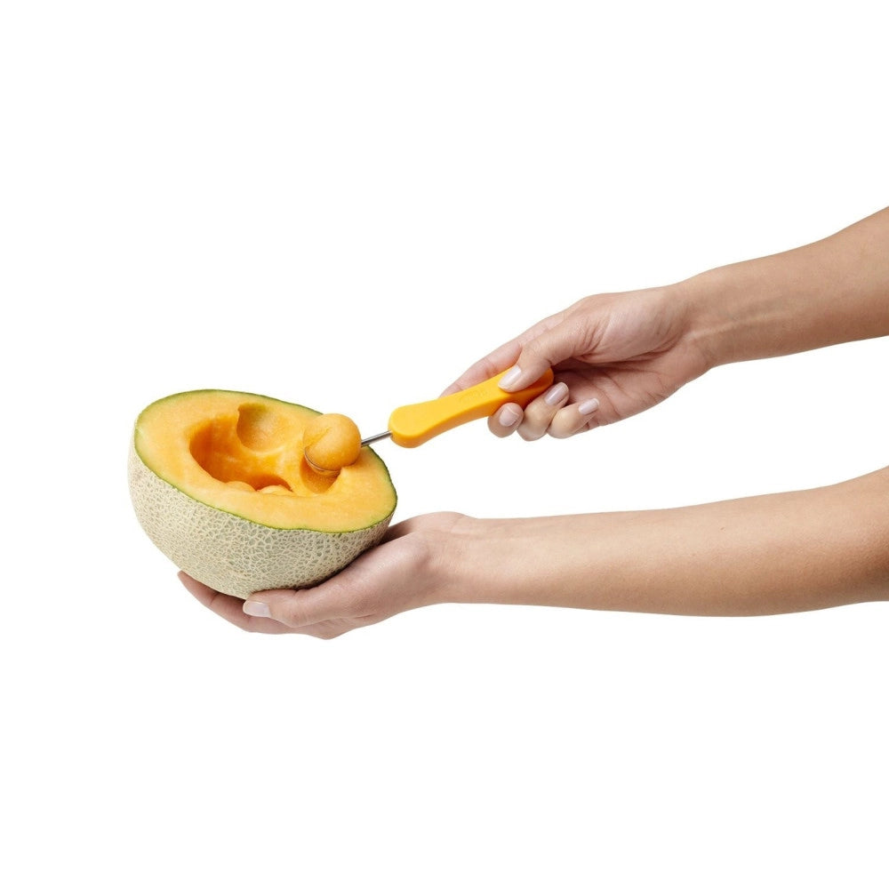 Trade Shop - Scavino Cucchiaio Multifunzione Taglio Melone 3 In 1 Spallinatore Per Frutta -
