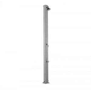 Doccia Tradizionale In Alluminio Jolly S Con Miscelatore E Lavapiedi Colore Inox Paint Cv-A625/9007