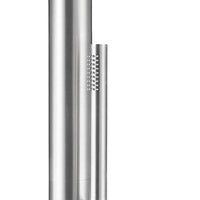 Doccia da Giardino 230x18x42 cm con Miscelatore e Doccetta Sined Sassari Inox satinato