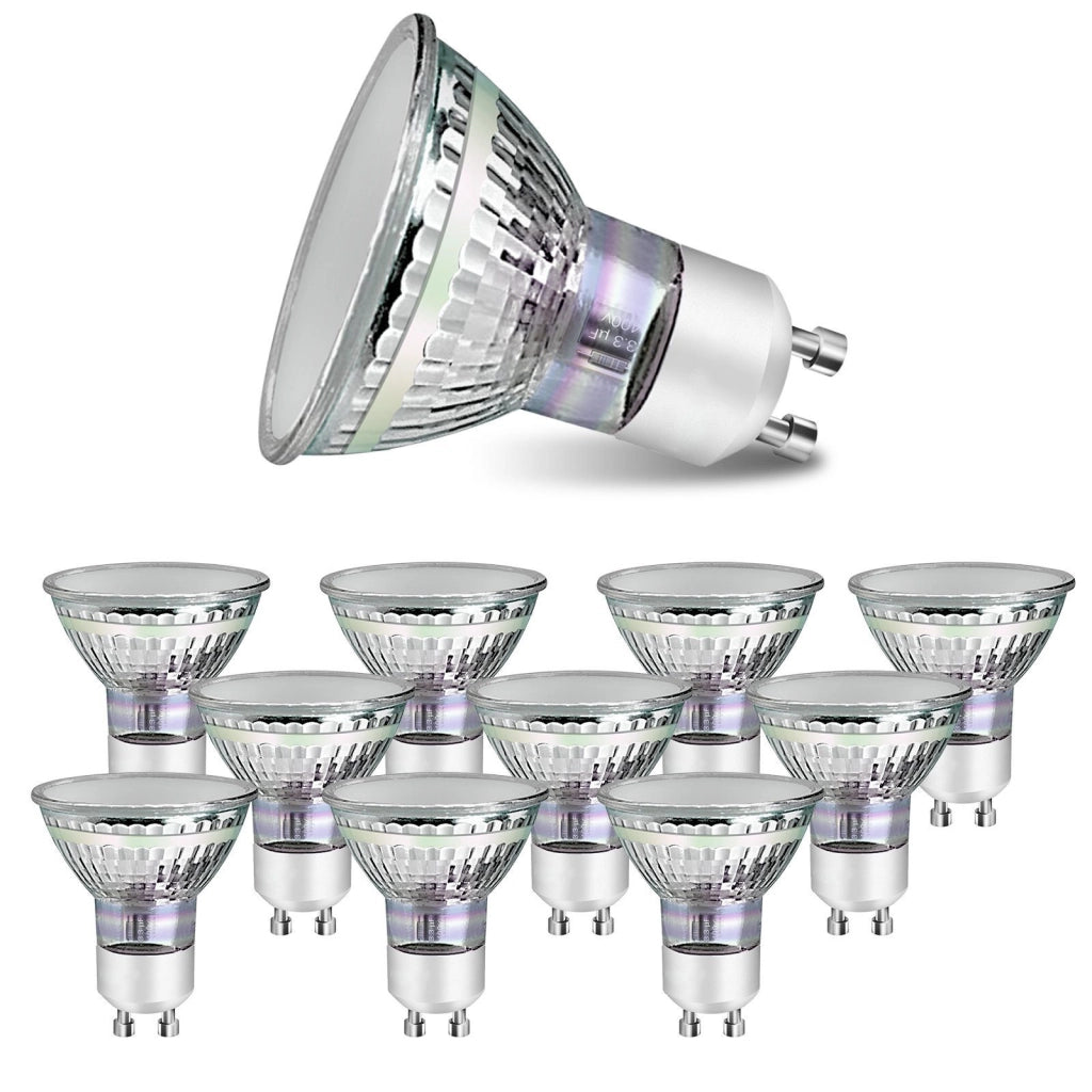 ZMH Lampadine Confezione da 10 Alogene LED GU10 Bianco Caldo 4W Lampada a Risparmio Energetico 3000K