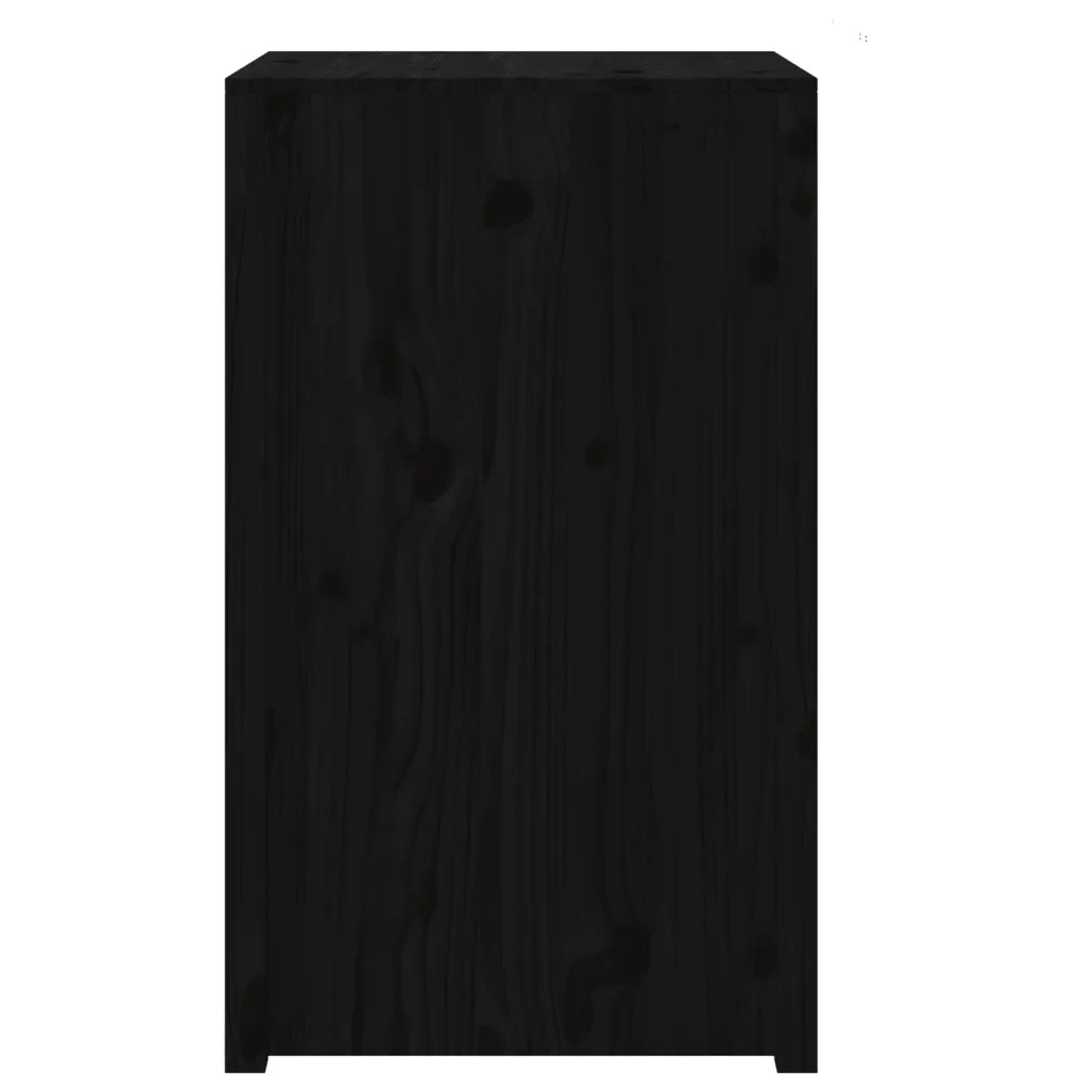Mobile da Cucina da Esterno-Armadio da cucina Nero 55x55x92 cm Legno Massello di Pino