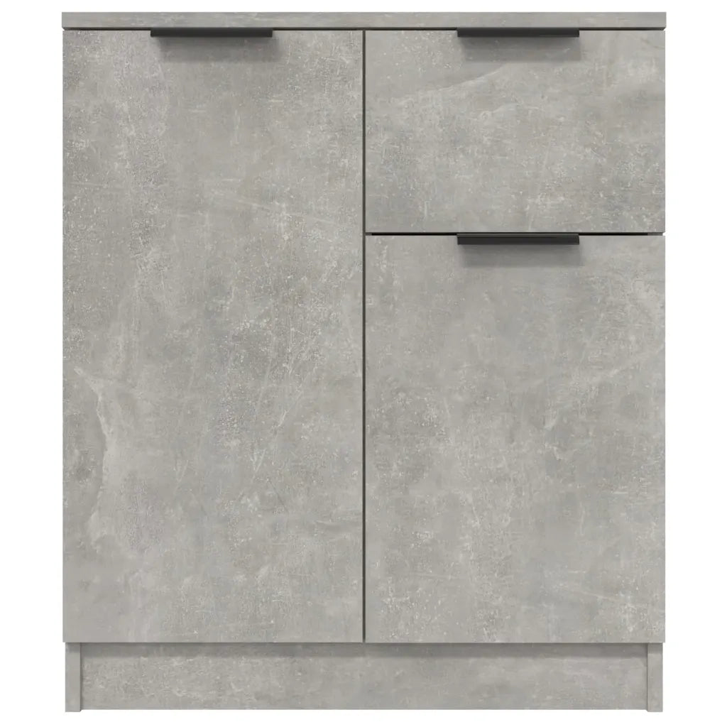 Credenze 2 pz Grigio Cemento 60x30x70 cm in Legno Multistrato 3115815