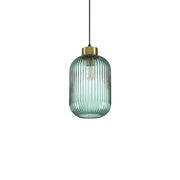 Sospensione Vintage-Decò Mint-1 Metallo Verde 1 Luce E27