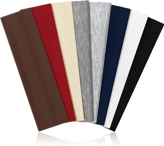 Set di 8 Bende Sportive per Signore, 6 cm Bende Elastica per Yoga, Corse e Fitness, Antiscivolo e Comoda