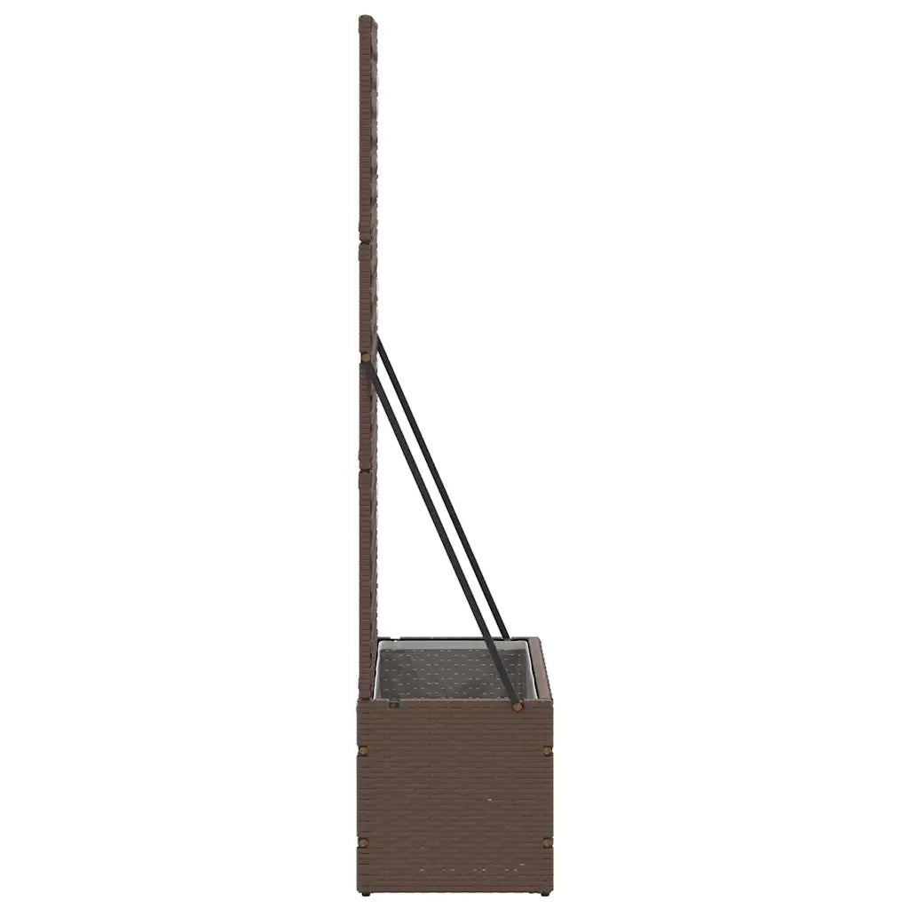 vidaXL Fioriera Marrone 70 x 30 x 135 cm Metallo