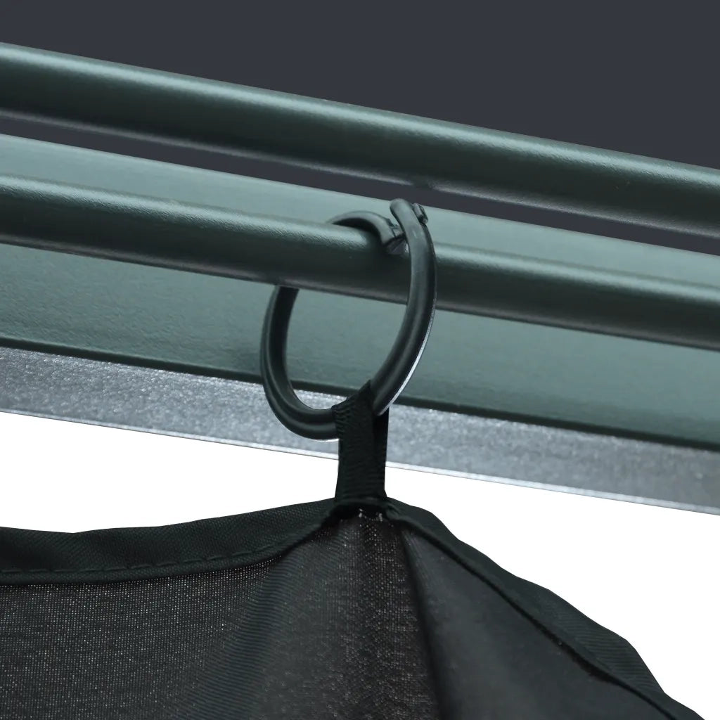 Gazebo con Tenda 300 x 300 cm Antracite Alluminio