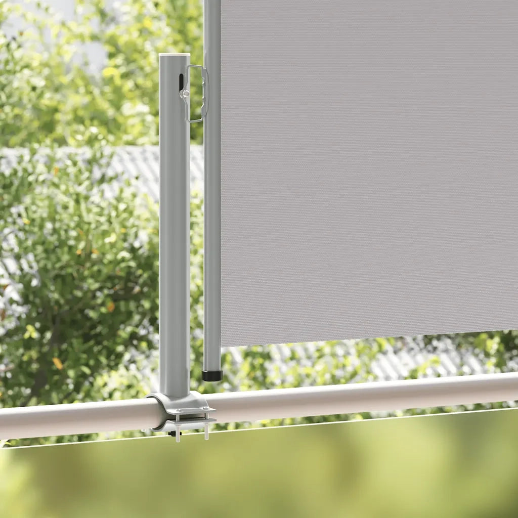 Tenda da Sole Laterale Retrattile 100 x 300 cm Grigia 45186