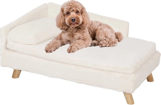 Casa per Animali - Culla per Cani e Gatti - Bancosa per Animali Domestici - Letto per Animali di Casa - Impermeabile - Bianco - Grande - 48x80,5x32,5cm