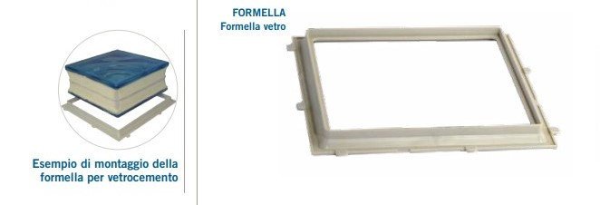 Formella per montaggio vetro 19x 19 b07kb8tnkj