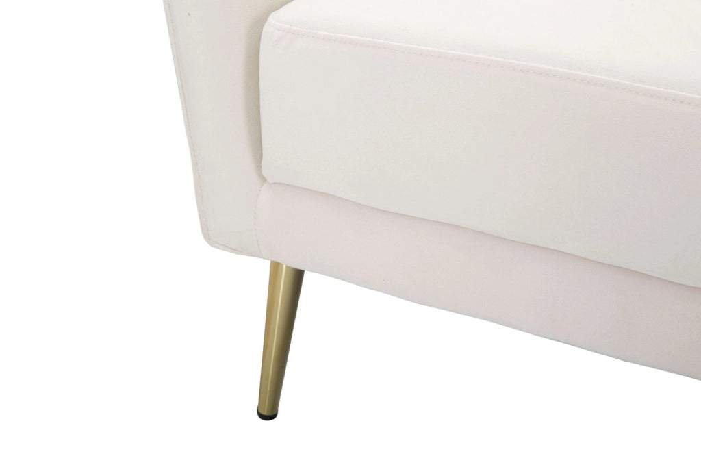 Poltrona Kiev in Tessuto Crema - Dimensioni 88x77x74 cm