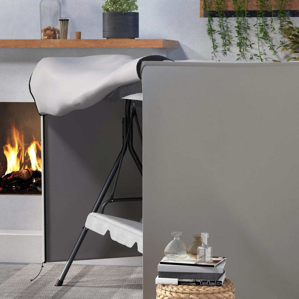 Cuscino per Dondolo da Giardino ¨C zephmum ¨C Grigio 205x124x164 cm