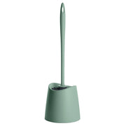 Portascopino wc da appoggio verde con setole nere