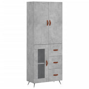 Buffet credenza cassettiera armadio mobile contenitore organizer cucina soggiorno salotto alto 69,5 x 34 x 180 cm legno ingegnerizzato grigio 02_0034487