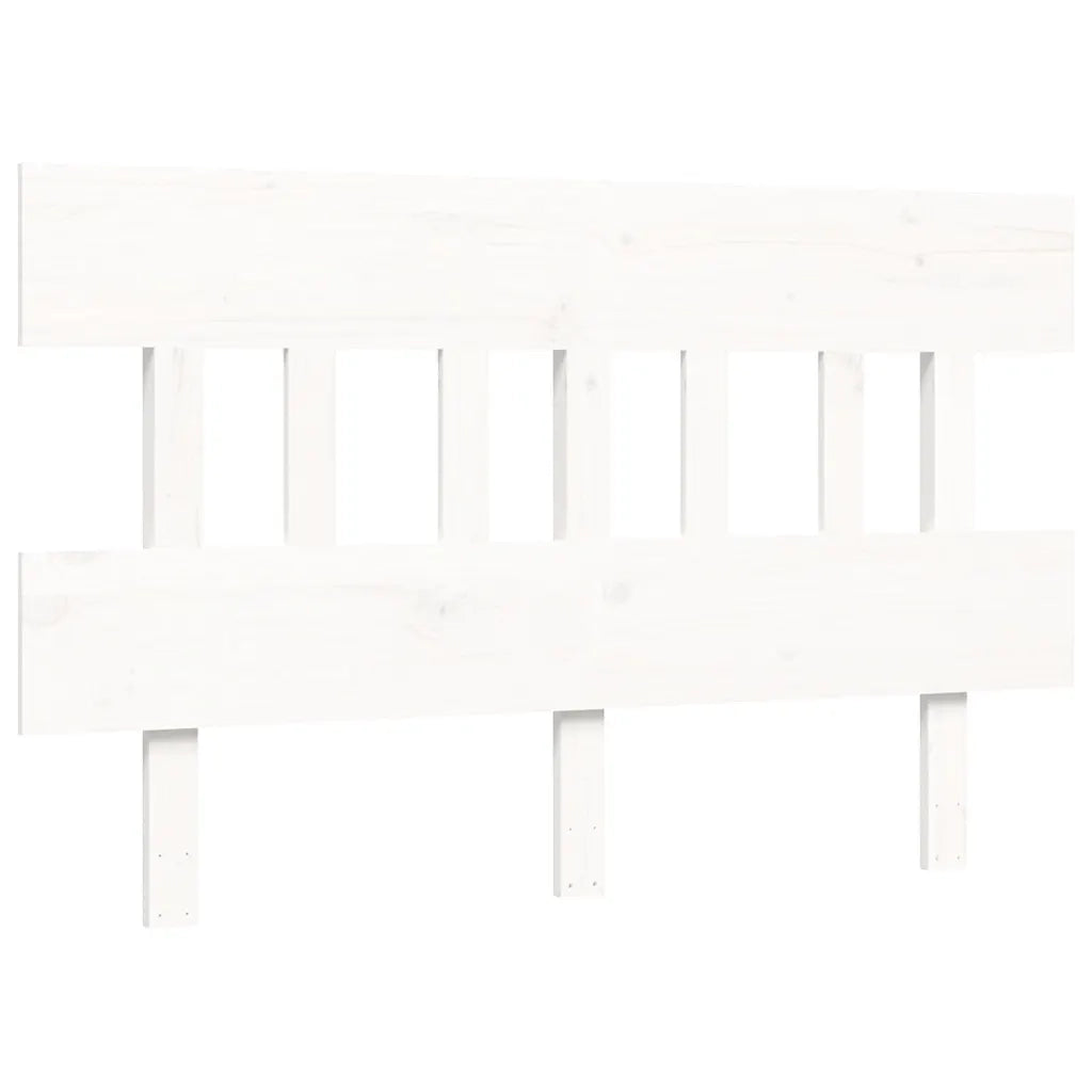 vidaXL Letto per Anziani con Testiera Bianco 120x200 cm Legno Massello
