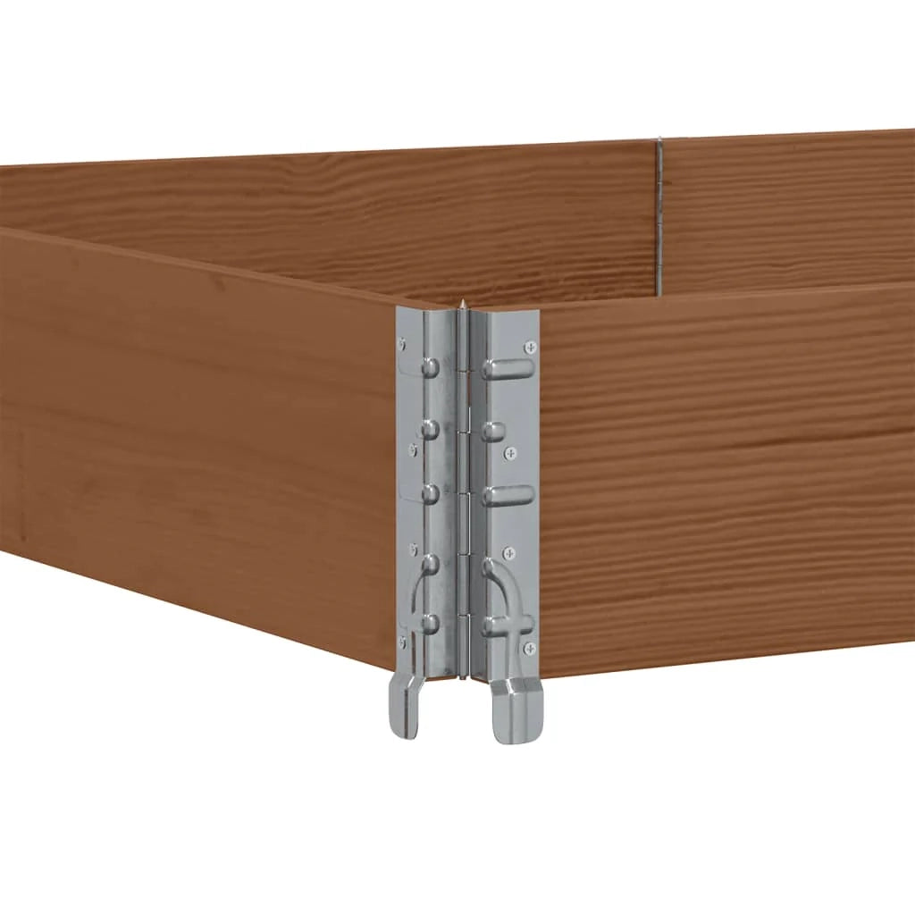 Vassoio per fioriera aiuola rialzata piante fiori terrazza giardino 150 x 100 cm legno massello di pino marrone 02_0037420