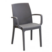 Sedia indiana 57x59x86 h cm in Wicker Taupe