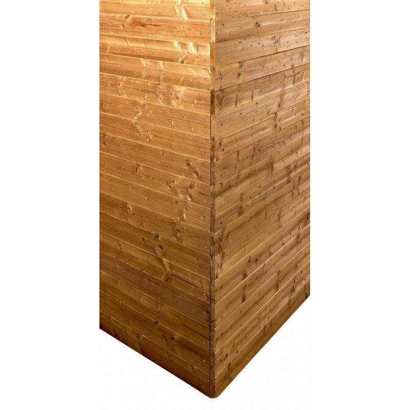 Casetta da giardino in legno termo-trattato – 235x215 cm – tavole 28 mm, tetto in acciaio zincato e struttura preassemblata – THA2421.02T Foresta