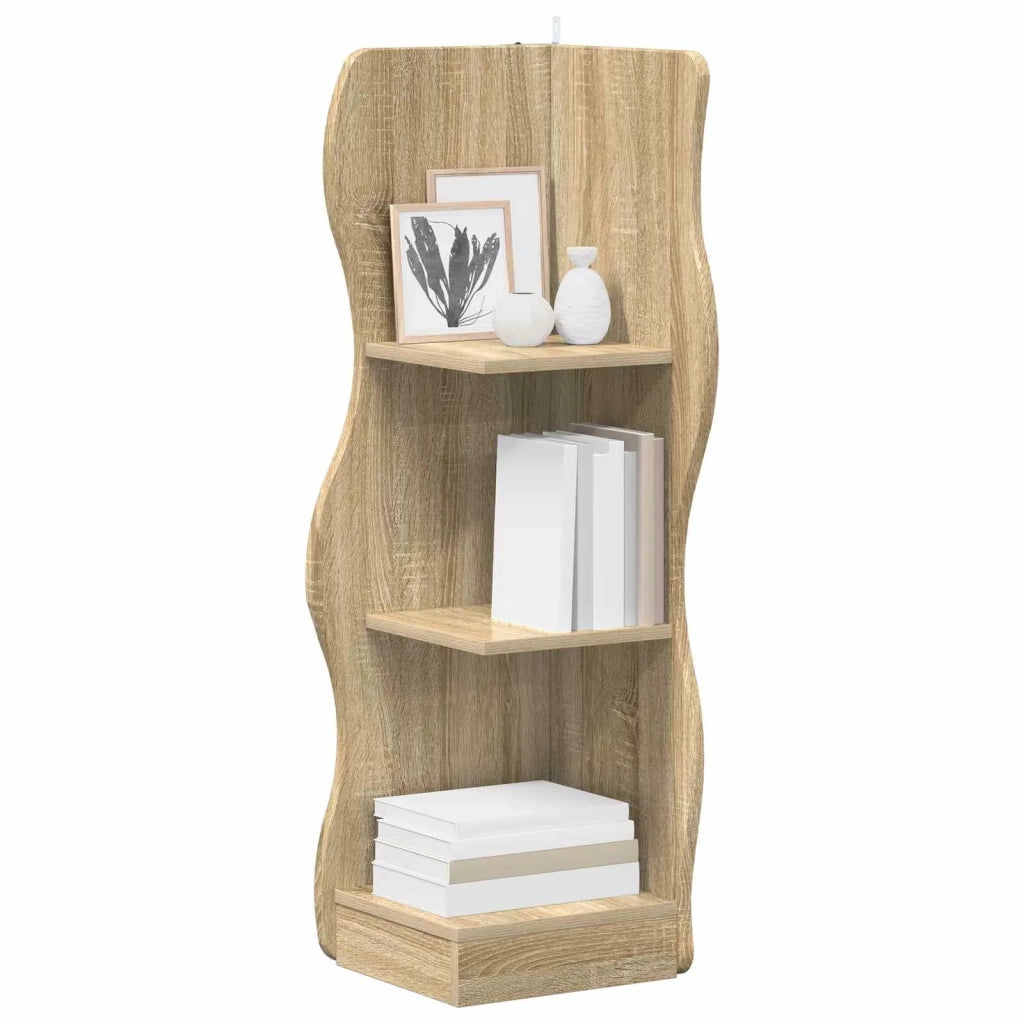 Mensola | Ripiano | Scaffale angolare con lo scaffale Rovere Sonoma 34 x 33 x 102 cm
