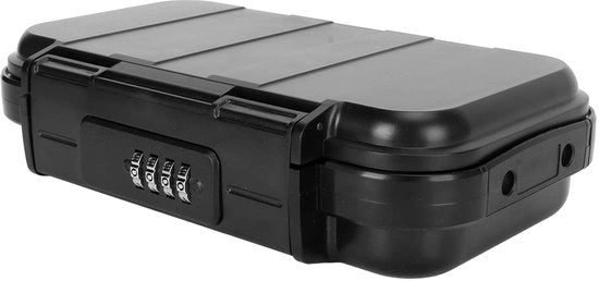 Cassetto di Sicurezza Portatile 4 Digitale Combinazione - Contenitore di Documenti - Portafoglio - Protezione per Smartphone/Pasaporto/Documenti - Alta Sicurezza con 10.000 Combinazioni