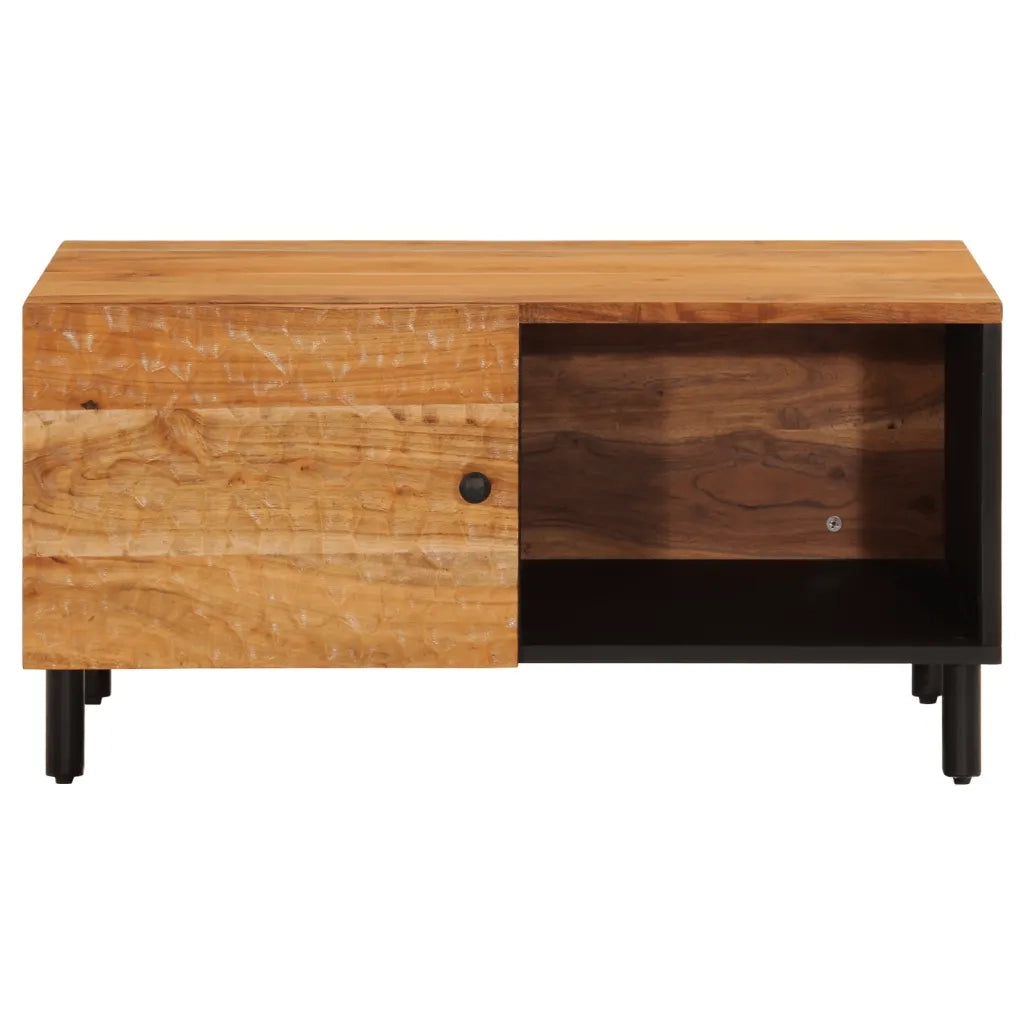 Tavolino da Salotto 80x50x40 cm Legno Massello di Acacia 356859