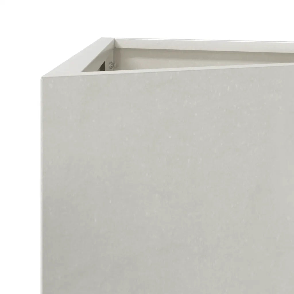 Fioriera da Giardino Triangolare 30x26x75 cm in Acciaio Inox