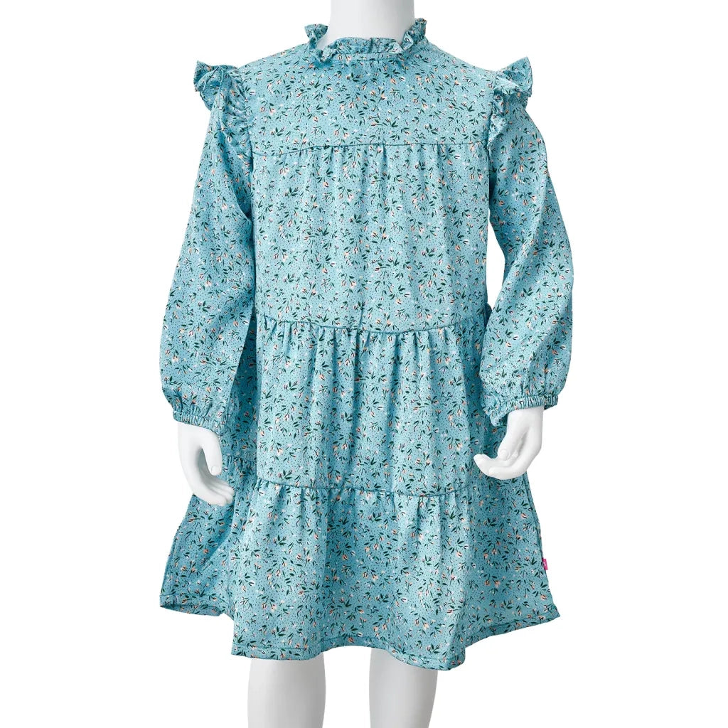 Abito da Bambina a Maniche Lunghe Blu 128 CFW4103588