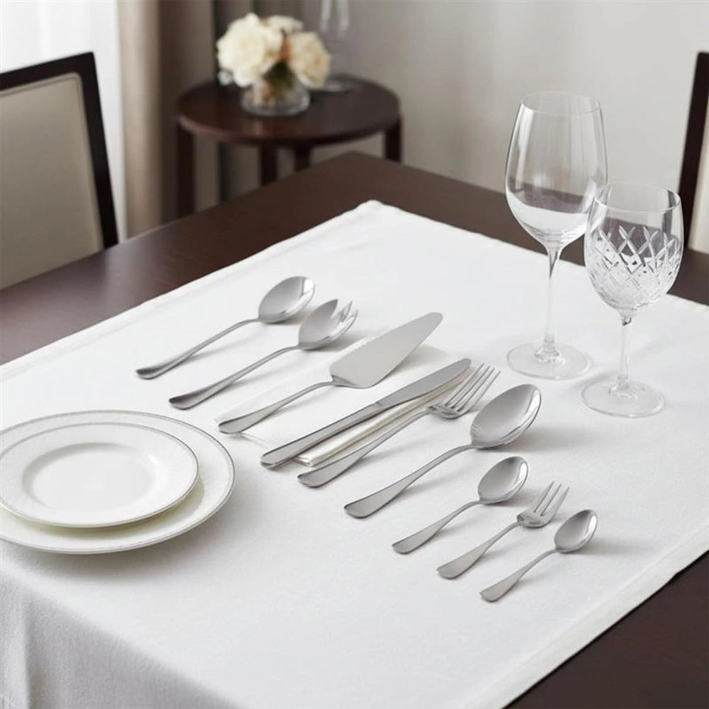Set Posate 75Pz 12 Persone in Acciaio Inox Cucchiai Cucchiaini Forchette Coltelli