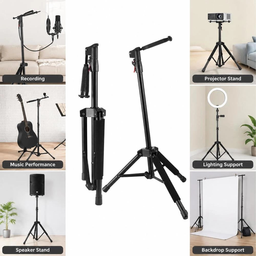 Guitar Stand, Guitar Tripod, Frame, Height Adjustable 900-1200 Mm