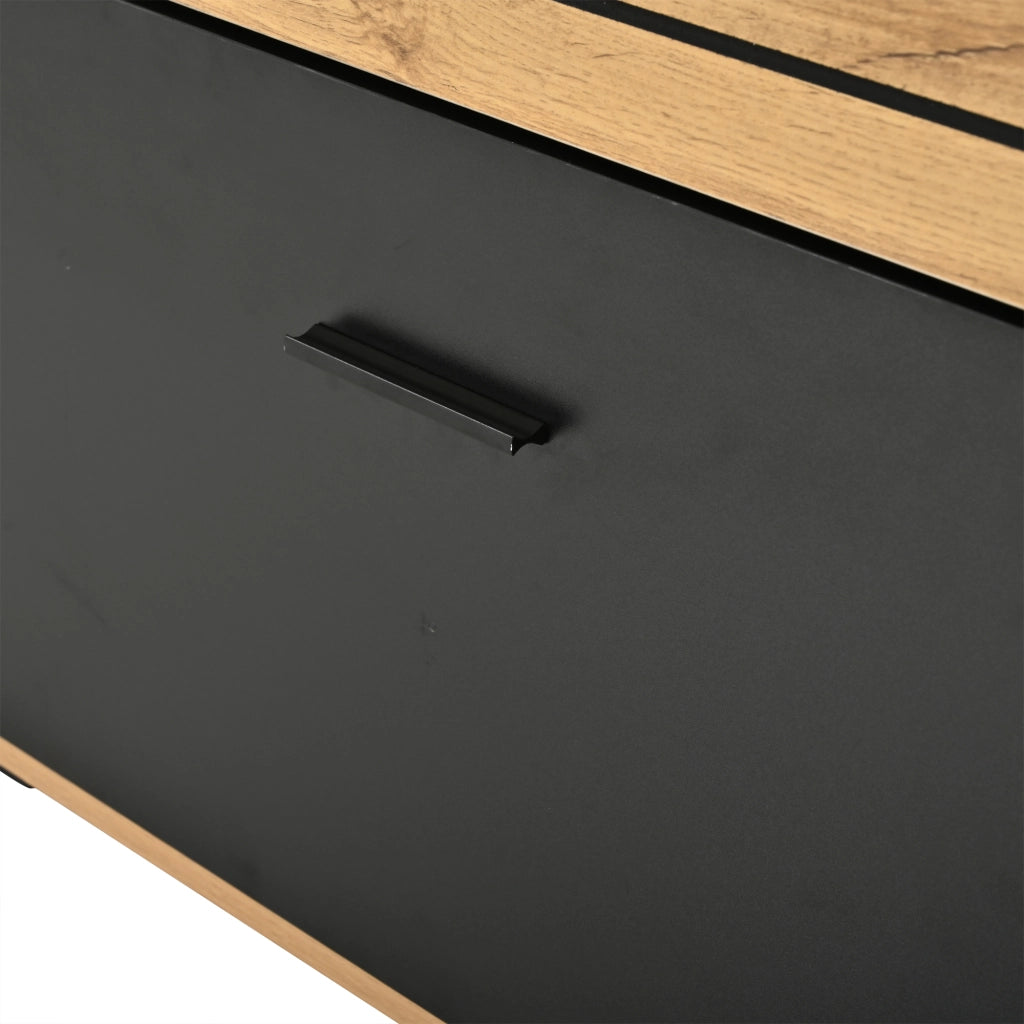 Mobile TV con 3 cassetti e 2 ante; per soggiorno; in MDF e truciolare; 168×38×59 cm