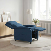 Divano Sedia-Poltrona Massaggiante Blu Tessuto 658764