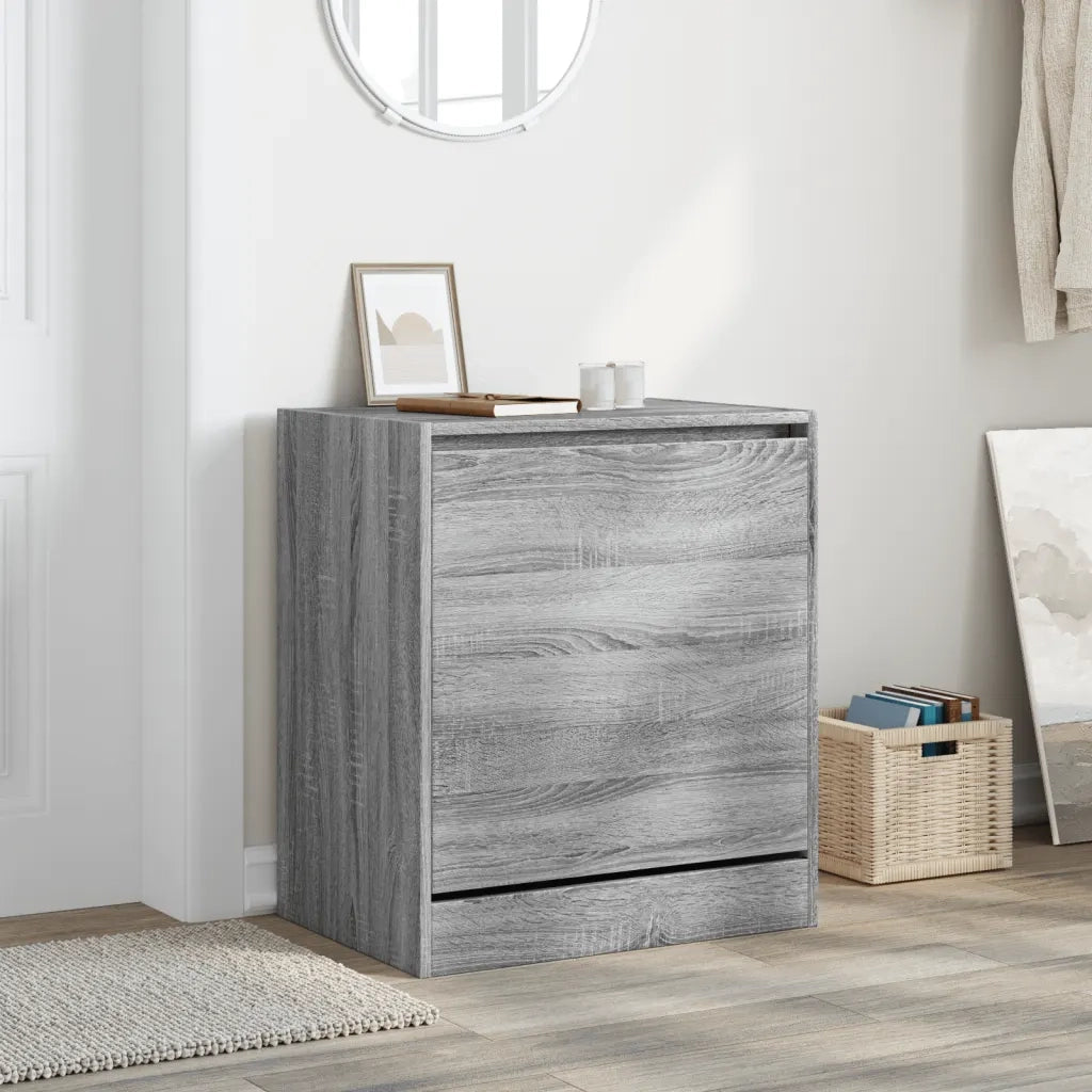 Scarpiera Grigio Sonoma 60x42x69 cm in Legno Multistrato 839985