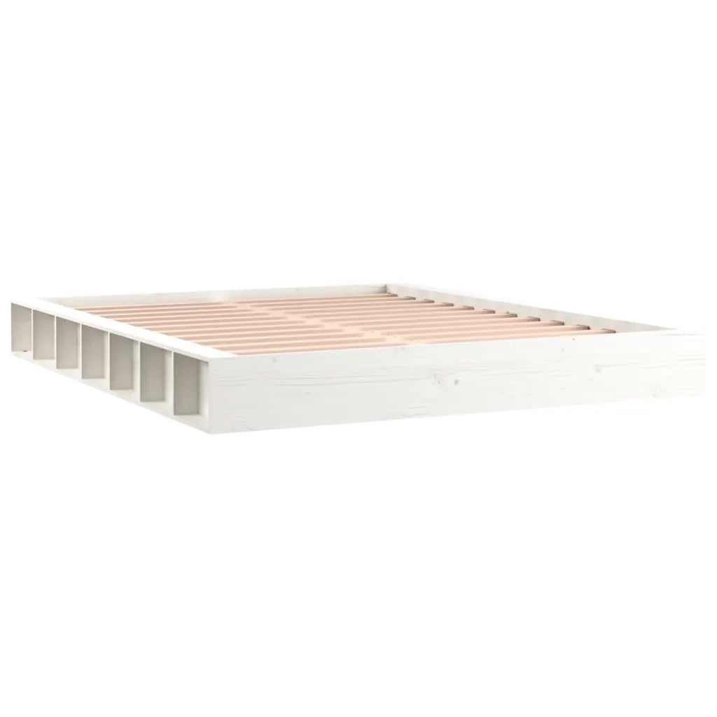 Giroletto Bianco 180x200 cm Super King in Legno Massello 820662