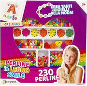 A di Arte-Perline in legno smile-230 perline