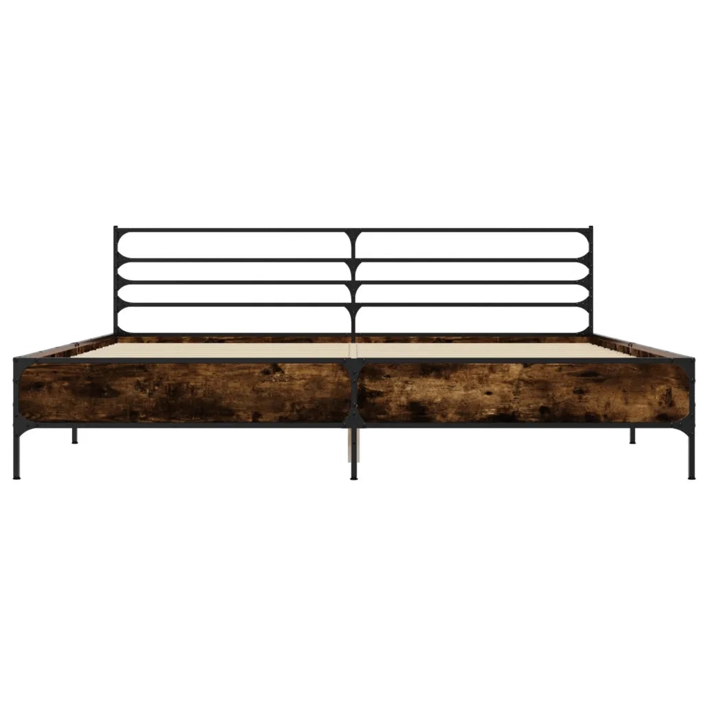 Giroletto Rovere Fumo 200x200 cm in Legno Multistrato e Metallo