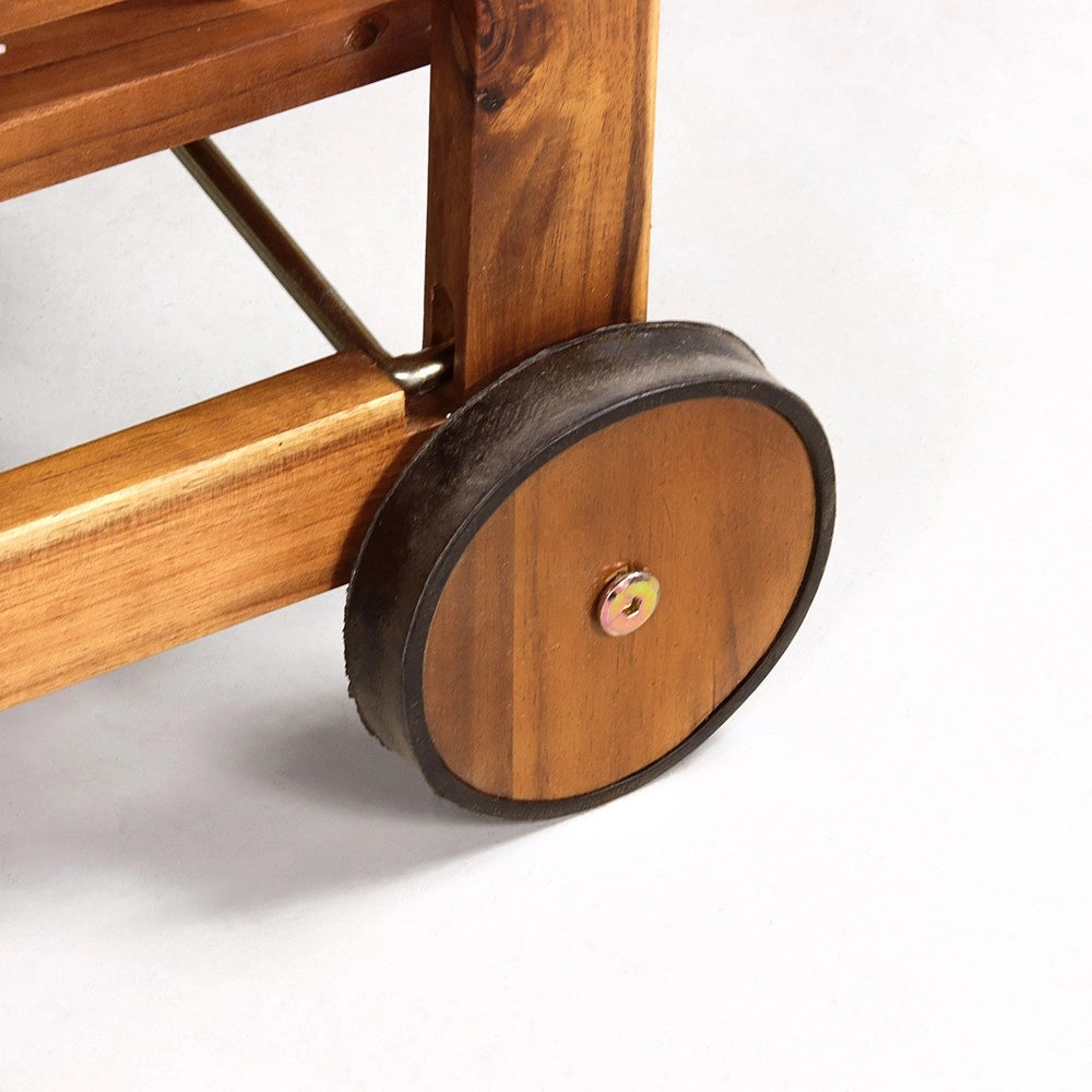 Set tavolo e 4 sedie da esterno in legno richiudibile 110x90 cm Vittoria