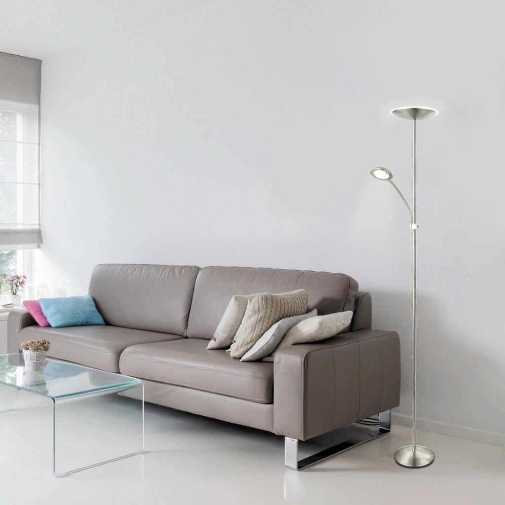 Lampada da terra LED 18+5W lettura cromo Rabalux 7006