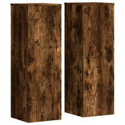 Supporti per piante | Sostegno per piante 2 pz Rovere 33x33x100 cm Legno Multistrato