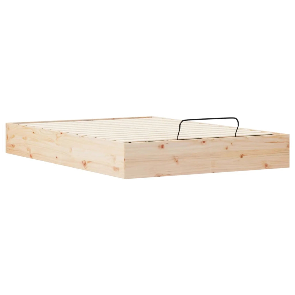 Telaio del Letto Ottomano con Ripostiglio Naturale 150 x 200 cm 3418789