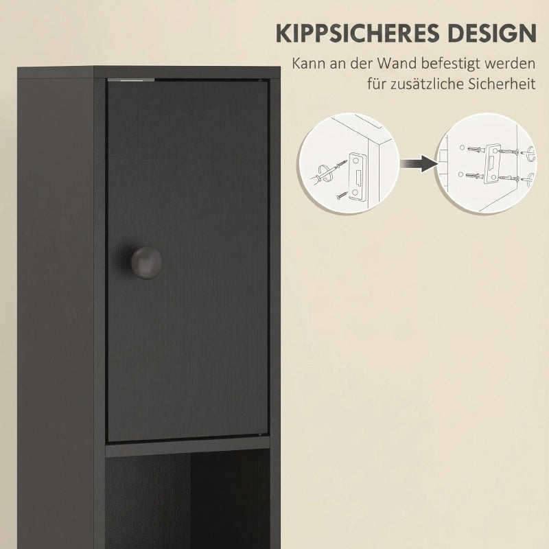 ARMADIO BAGNO SLIM 180 x 20 x 20 cm Nero