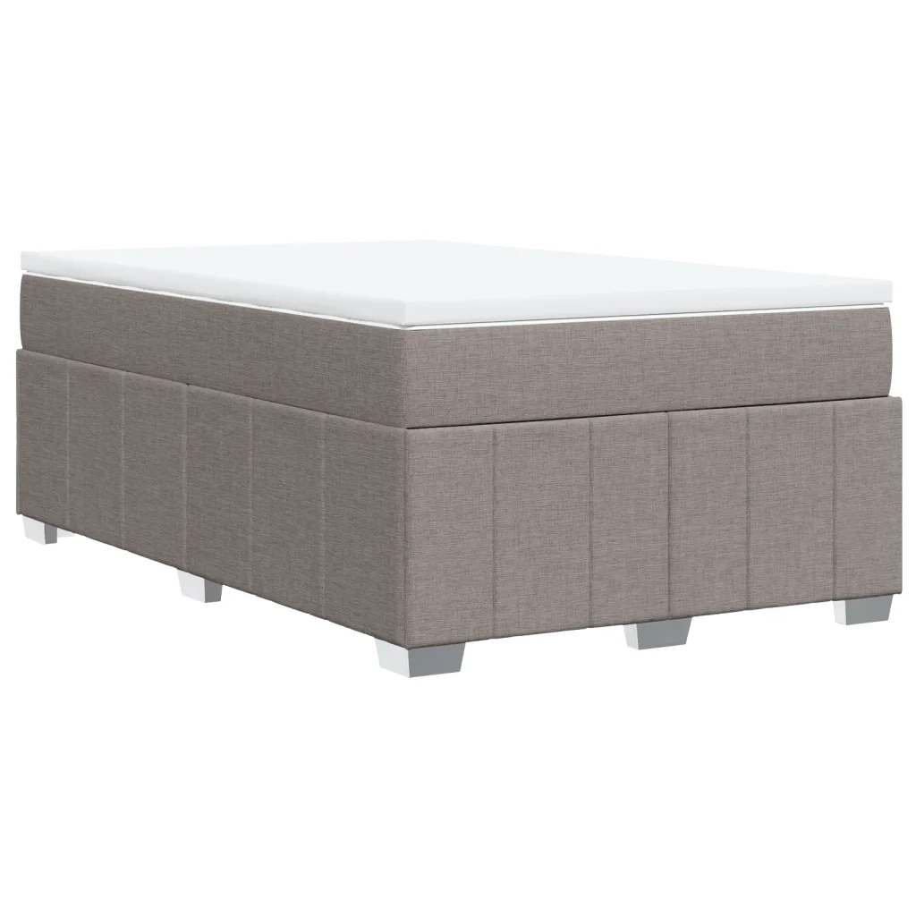 Giroletto a Molle con Materasso Tortora 120x200 cm in Tessuto 3285467