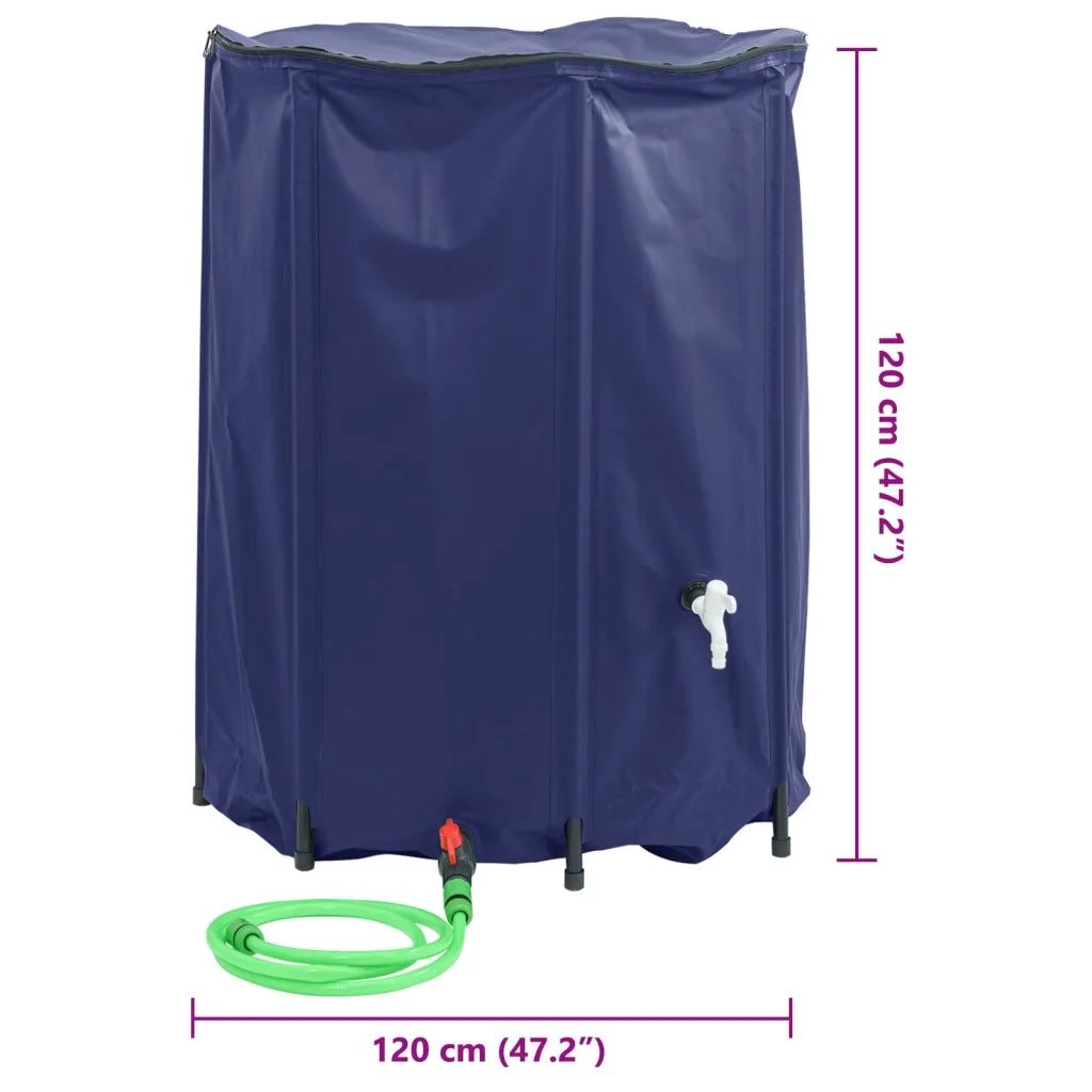 Serbatoio Acqua con Rubinetto Pieghevole 1350 L in PVC 156008