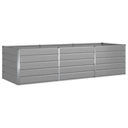 Fioriera | Cassetta per fiori | Vaso Grigio chiaro 290 x 100 x 75 cm Acciaio zincato
