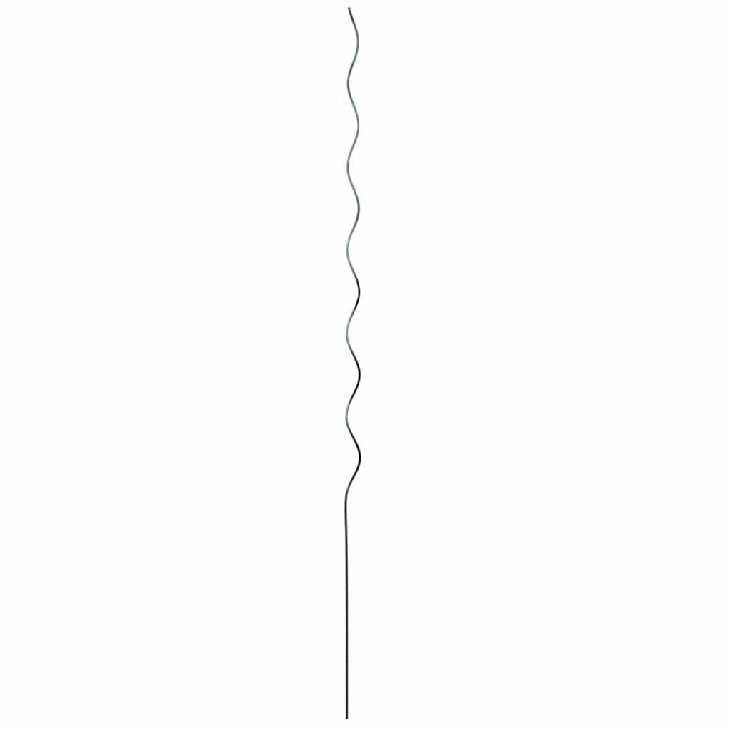 Set di 20 supporti per piante in acciaio a spirale minimalisti per uso in giardino 110 x 0,6 x 0,6 cm resistenti verdi 02_0058238