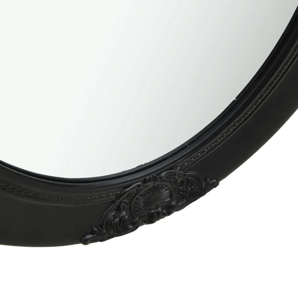 Specchio da Parete Stile Barocco 50x60 cm Nero