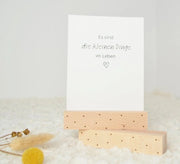 Set di Carte da Visita in Legno da 2 con Punti di Stampaggio - Regali di Foto per la Migliore Amica - Regali per Donne - Supporto per Carte da Visita per Carte di Invito - Ringraziamenti per Compleanni per Adulti o Bambini