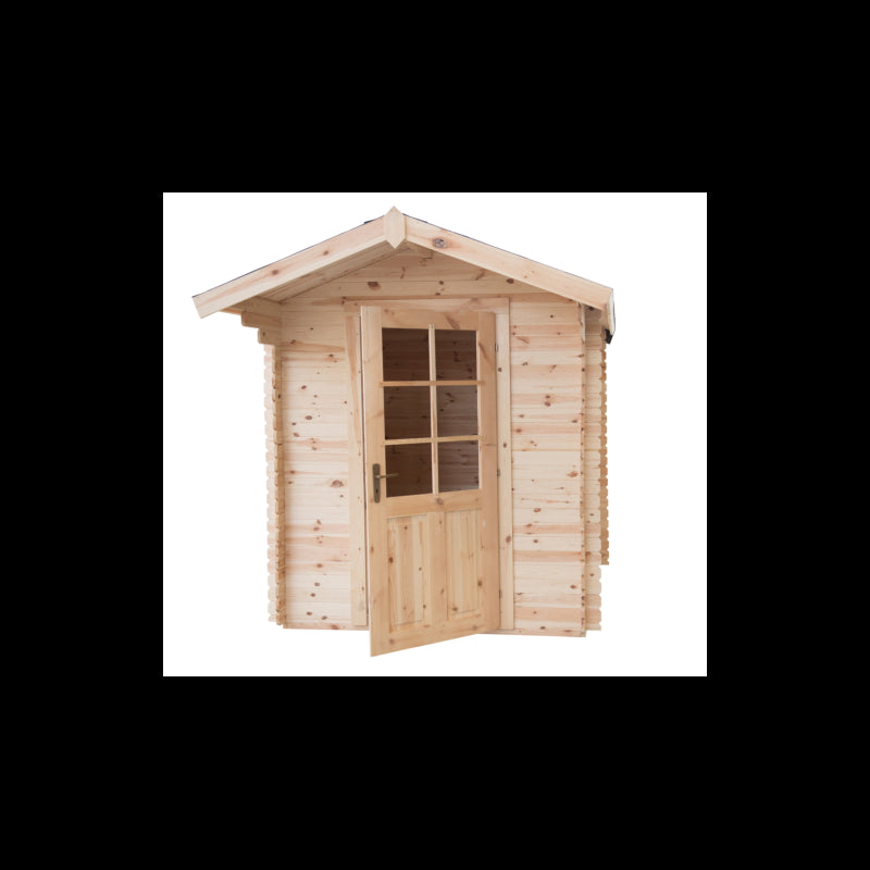 Casetta in Legno da Giardino per Esterni, Sistema Block House, Doghe Spessore 19mm - articolo BLOCK2x2/28 - 110005