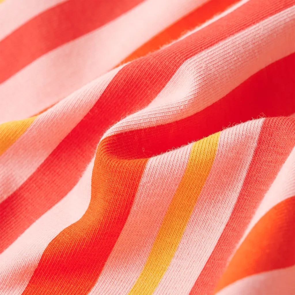 Abito per Bambine con Coulisse Rosa e Rosso 128 CFW3103430