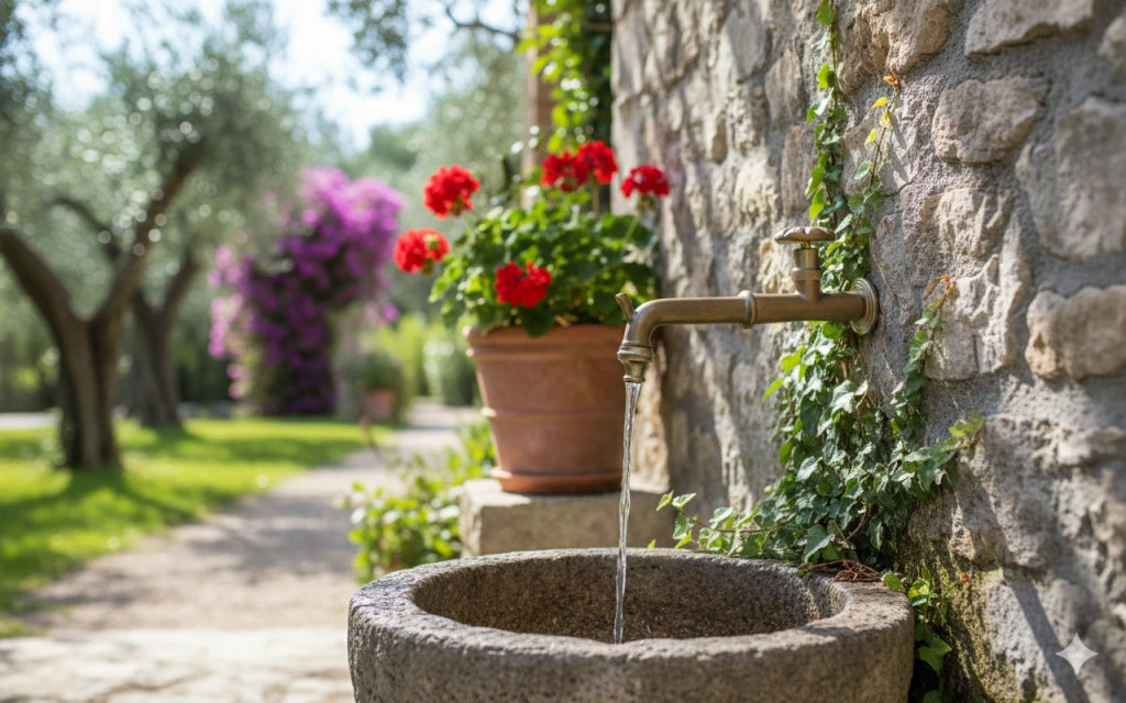 Rubinetto per Fontana da Giardino in Ottone Belfer RUB/007