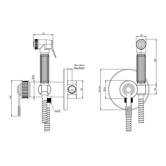 Miscelatore incasso per shut-off - serie Atelier
